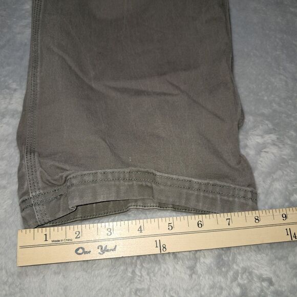 Duluth Pants Mens 42x30 Green Flex Fire Hose Cargo Measures 41x28 Canvas Chore - Picture 7 of 11